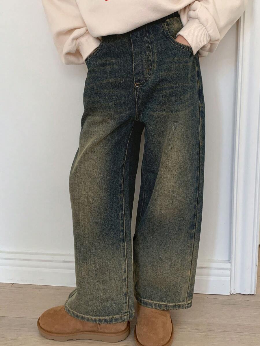 DAZY Tween Girl Denim Jeans - Blue - View 1