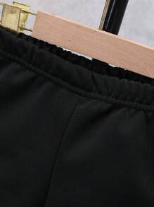 SHEIN Infant Girl Classic Plaid Jacket And Hoodie Sweat Pants, Comfortable For Autumn/Winter