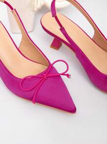 CUCCOO CHICEST Eleganti sandali da donna con punta appuntita e tacco alto, slacciati sul retro, con mini fiocco, scarpe da vestire  di colore grazioso, adatte per appuntamenti/San Valentino
