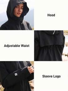 In My Nature In My Nature Women's Casual Outdoor Rain Jacket, Simple & Fashionable For Everyday