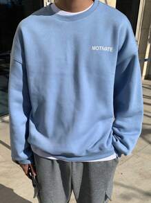 DAZY Men's Plain Pullover Sweatshirt, Casual & Stylish For Everyday Wear,Fall Clothes
