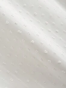 CosyJoli 大码女式撞色蕾丝喇叭袖优雅衬衫，秋季 - 米色 - 查看 4