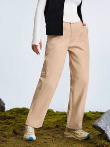In My Nature In My Nature Dames Outdoor Wandelen, Kamperen, Reizen Warme Thermische Gevoerde Broek Voor Stedelijk Woon-werkverkeer
