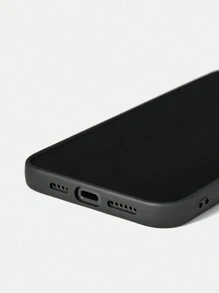 Rick and Morty X SHEIN Ốp lưng điện thoại màu đen in họa tiết vui nhộn - màu đen - Xem 9