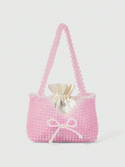 Kawaii Women's Fashion Bow Decor Sweet Shoulder Bag Valentines