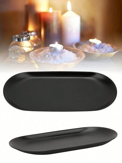 Modern Black Stainless Steel Candle Trimmer With Tray S/M/L Sizes, Rust-Resistant Wick Cutter & Storage Organizer Multi-Purpose Decor For Birthday Parties, Autumn Holidays, Christmas & Home Decor