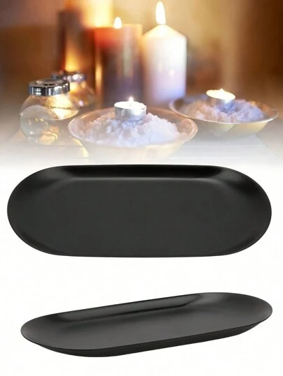 Modern Black Stainless Steel Candle Trimmer With Tray S/M/L Sizes, Rust-Resistant Wick Cutter & Storage Organizer Multi-Purpose Decor For Birthday Parties, Autumn Holidays, Christmas & Home Decor