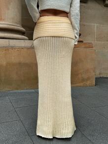 Forever 21 Gray Skirt Fall Winter Going Out Skirt - Khaki - View 2