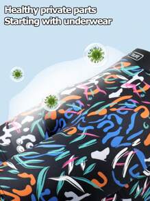 4pcs/Pack Men Fashionable Printed Boxer Briefs Sets - Multicolor - View 5