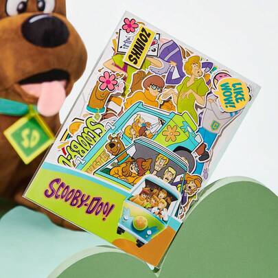SCOOBY-DOO X SHEIN 45 Pcs Cartoon Character & Dog Graphic Funny Sticker Pack, Scooby-Doo Dog