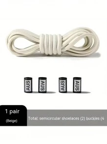 1 paio di lacci elastici senza allacciatura da 100 cm/39,4 pollici - lacci senza allacciatura per sneaker, scarpe da corsa, calzature scivolanti per uomo e donna, taglia unica per adulti (nero/bianco/colori)