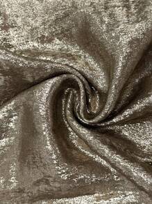 Chiquease Metallic Twisted Wrap Mini Skirt - Champagne - View 8