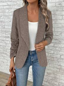 EMERY ROSE 女士休闲/商务通勤斗篷领西装外套，秋季