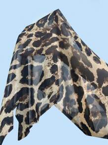 Aloruh Vestido largo ajustado de primavera/verano con cuello profundo drapeado, espalda cruzada y tirantes de espagueti, estampado de leopardo sexy y cintura fruncida