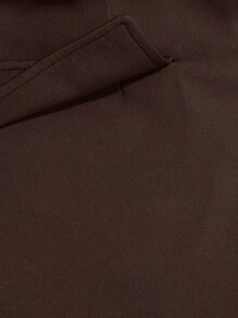 EMERY ROSE Plus Solid Button Front Lapel Neck Blazer Graduation,Back To School,Teacher Outfits For Women Fall Cloth For Women Autumn