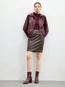 CUCCOO BIZCHIC Botas de media pantorrilla vintage desgastadas 2024, botas de caballero retro, botas cortas, marca de moda para botas de mujer para zapatos de primavera, vacaciones de primavera, Pascua, Navidad, Día de San Valentín - Burdeos - Ver 4