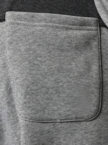 SUMWON Quần nỉ thể thao dáng trượt patin cạp rút dây, ống rộng, quần tập luyện mùa đông, mặc ở nhà, quần thể thao thường ngày thoải mái, phong cách thể thao - Xám - Xem 6