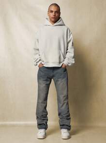 SUMWON Flare Fit Washed Mix And Match Jean - Blue - View 3