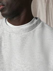 SUMWON Bộ đồ thể thao quần áo ngủ hai mảnh phối hợp quần áo thể thao đường phố và quần chạy bộ ống rộng ấm áp - Xám - Xem 6