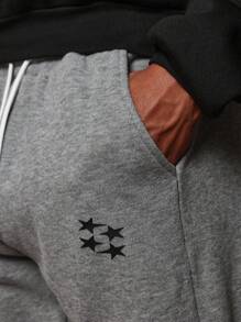 SUMWON Athletic Flare Fit Sweatpants Retro Style Wide Leg Track Bottom Winter Loungewear Comfortable Workout Training Performance Sportswear - Grey - View 5