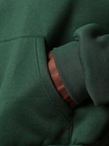 SUMWON Conjunto de sudadera con capucha y pantalones de chándal a juego con detalles a rayas, ropa deportiva de estilo irlandés perfecta para las celebraciones del 17 de marzo, coordinado inspirado en lo gaélico de color verde