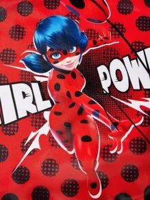 Miraculous Ladybug X SHEIN Cartoon Character And Polka Dot Print Foldable Reusable Shopping Bag