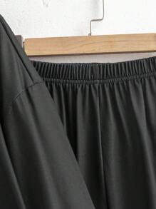 Set de 2 piezas de sudadera con capucha y pantalón de chándal con estampado de león de moda para niños, apto para otoño e invierno