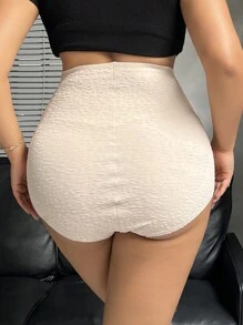 1 pieza de leggings moldeadores de jacquard talla grande, regalo de San Valentín