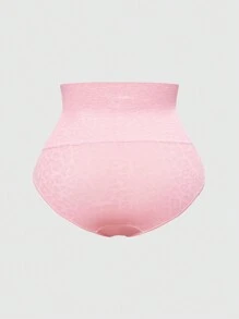 SHEIN Calcinha Modeladora de Cintura Alta Triângulo para Mulheres Suit UR Bodysuit - Rosa chiclete - Visão 8