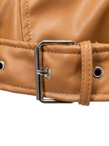 Lunelith SHEIN Lunessa Kurtka damska z długim rękawem i prostym zamkiem z przodu, do codziennego noszenia