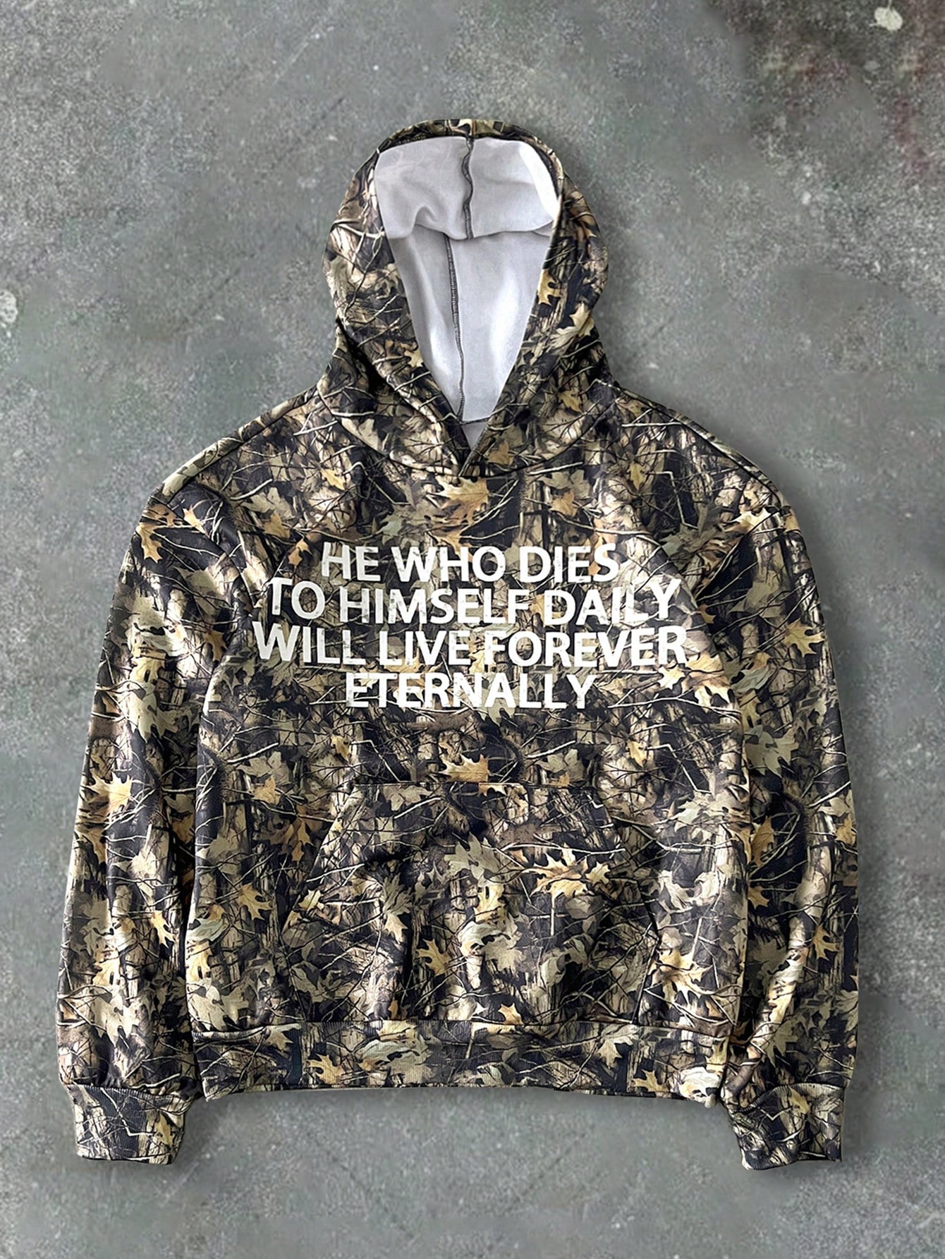 Manfinity Dauomo Men's Casual Loose Printed Outdoor Sports Camouflage Hoodie, Autumn/Winter