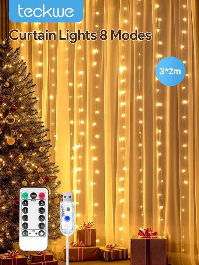 Teckwe Lumières décoratives rechargeables par USB, convient pour la décoration suspendue de la maison pour les festivals