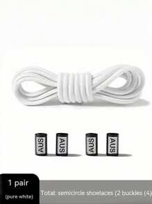 1 paio di lacci elastici senza allacciatura da 100 cm/39,4 pollici - lacci senza allacciatura per sneaker, scarpe da corsa, calzature scivolanti per uomo e donna, taglia unica per adulti (nero/bianco/colori)