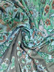 Breezaya Casual Vacation Long Printed Dress Maxi Vacation Beach Outfits Women - Blue - View 8