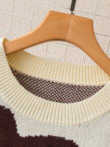 Mulvari 大码圆领毛衣，简约时尚的日常休闲装 - 彩色 - 查看 6