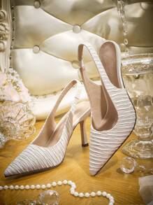 CUCCOO HITCHD Tacones altos de mujer de punta fina y pliegues minimalista para Navidad, Año Nuevo, otoño, invierno y San Valentín