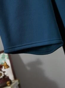 Manfinity Dauomo Nam Eo dây rút Túi nghiêng Quần short - Màu xanh hải quân - Xem 3