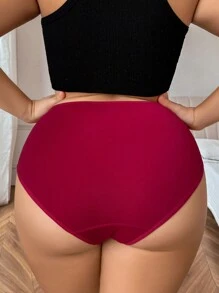 Calzones de natación de talla grande para mujer con patchwork de encaje y suaves