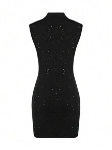 Elenzga Women Mini Dresses - Black - View 2