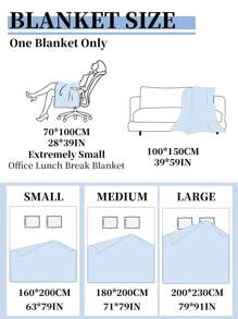 1pc Solid Color Blanket, Bedding, Cozy And Warm Blanket, Skin-Friendly And Soft Nap Blanket, No Shedding And Easy Care, Minimalist Home Textile, Multi-Purpose Blanket For Sofa, Bedroom, Living Room, Decorative Blanket For Bed, Couch, Sofa, Suitable For All Seasons, Valentine's Day Gifts, Machine Washable - Grey - View 3