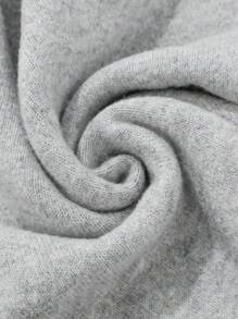 SHEIN LUNE Pull ample à col rond en tricot avec broderie et sequins pour femmes, pour l'automne et l'hiver - Gris - Voir 6