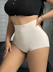 1 pieza de leggings moldeadores de jacquard talla grande, regalo de San Valentín
