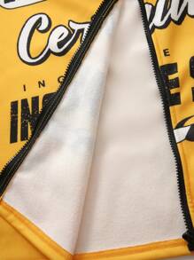 SHEIN Teen Boys Casual Comfortable Long Sleeve Hoodie And Pants Set - Black - View 5