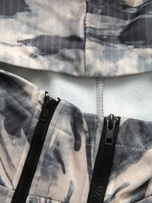 SHEIN 2 件套青少年男孩休闲凉爽舒适长袖连帽衫和裤子 - 彩色 - 查看 6