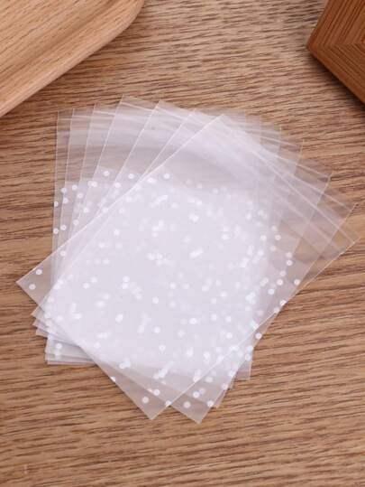 100 件波尔卡圆点图案礼品袋简单实用多功能
