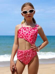 Tween Girls Printed Random/2 Pieces Swimsuit - Multicolor - View 3