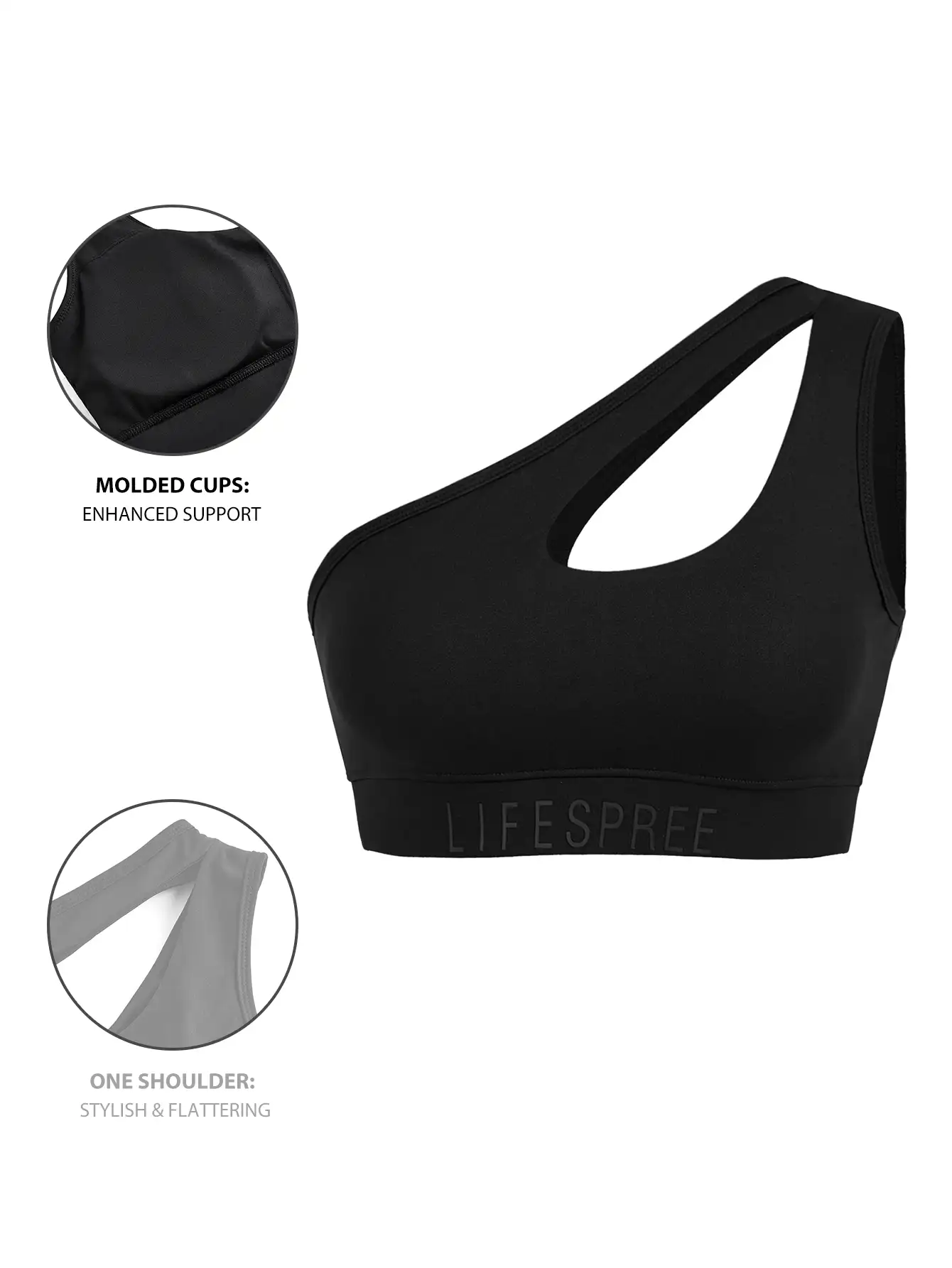 Easithlete Women's Solid Color Sleeveless Cutout Camisole Top, Suitable For Daily Workout And Fitness - Black - View 2