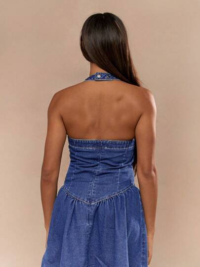 missguided denim dress Masters Graduation Gown, Cap & Hood Set main image 0