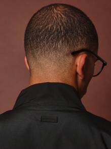 SUMWON Regular Fit Zip-Up Nylon Tracksuit And Jogger Pant 2 Piece Set - Black - View 8