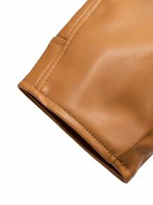 Lunelith SHEIN Lunessa Kurtka damska z długim rękawem i prostym zamkiem z przodu, do codziennego noszenia